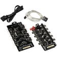 Bitspower Notos RGB PWM Fan, 120mm - white, 5-pack image number null