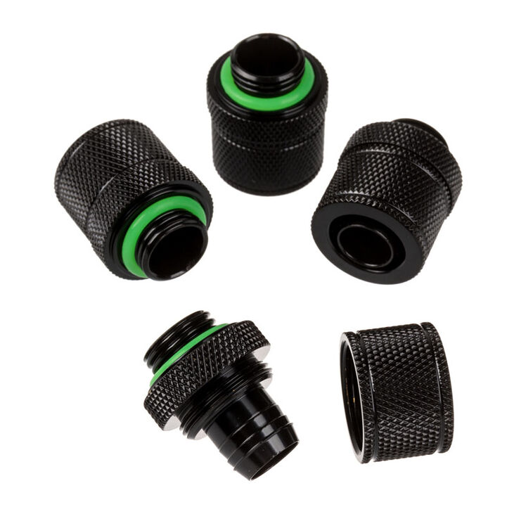 Corsair Hydro X Series XF fitting straight G1/4 inch BSPP to 13/10mm - 4 pack, black image number 2