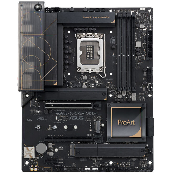 ASUS ProArt B760-Creator D4, Intel B760 Mainboard - Sockel 1700, DDR4 image number 2
