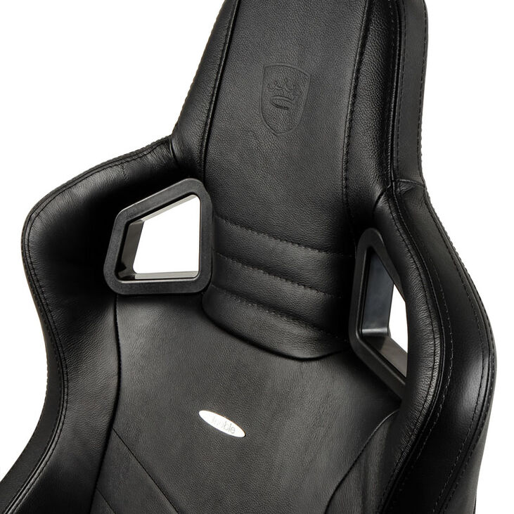 noblechairs EPIC Echtleder Gaming Stuhl - schwarz image number 4