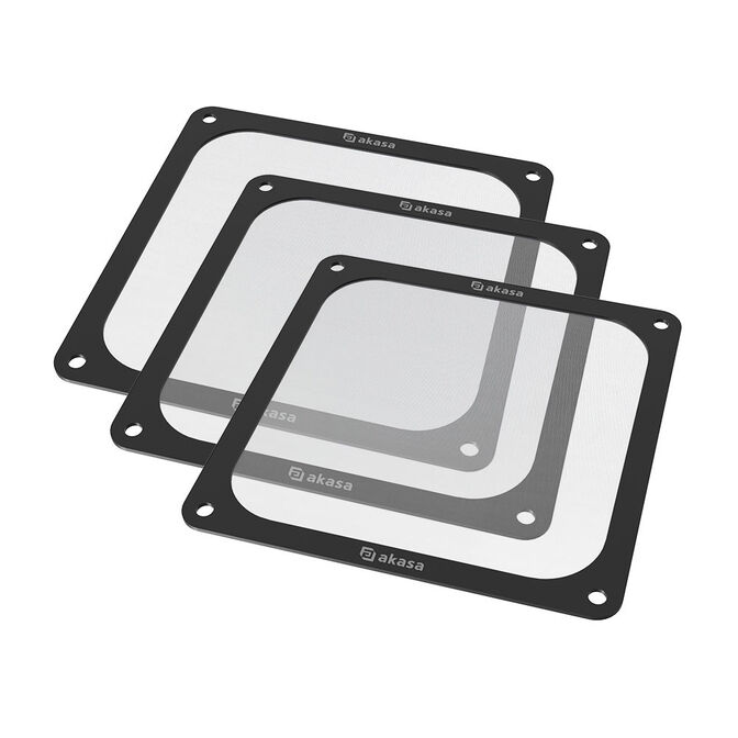 Akasa 140-mm-Staubfilter, magnetisch - 3er-Pack image number 1