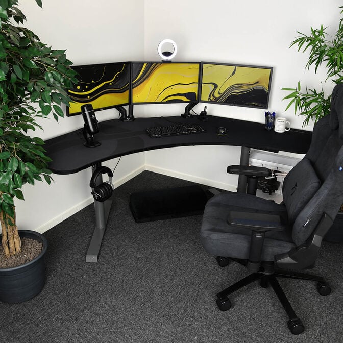 Arozzi Arena Angelo Gaming Tisch - schwarz image number 4