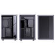 Jonsplus BO400CG PC Case, Mid Tower, ATX, Tempered Glass - Gunmetal Grey image number null
