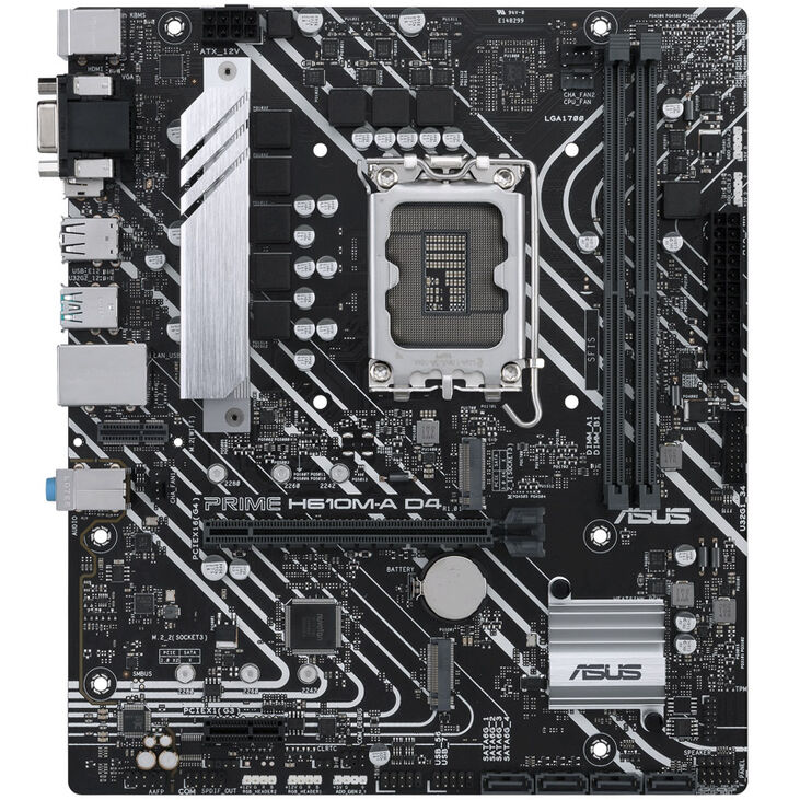 ASUS Prime H610M-A D4-CSM, Intel H610 Mainboard - Sockel 1700, DDR4 image number 2