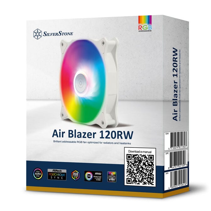 SilverStone Air Blazer 120RW L&uuml;fter, ARGB - 120mm, wei&szlig; image number 9