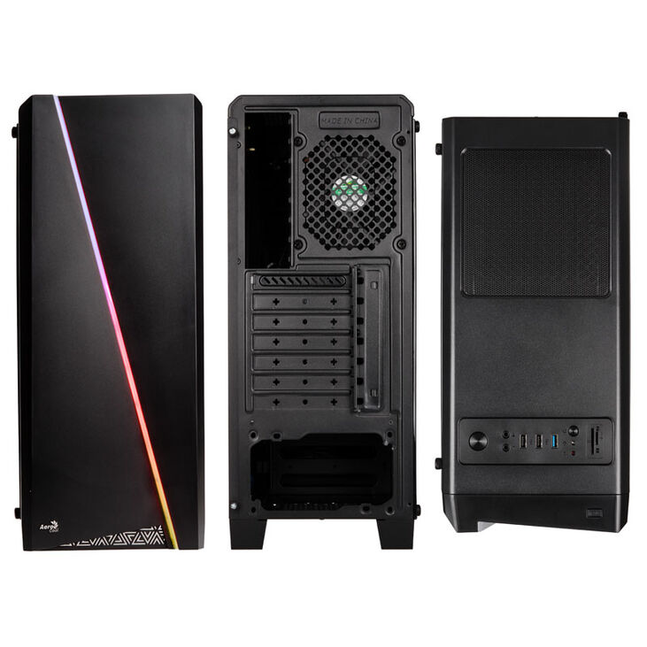 Aerocool Cylon RGB Midi-Tower - schwarz Window image number 3