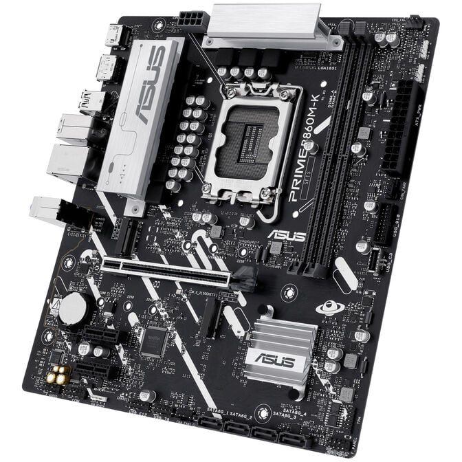 ASUS Prime B860M-K Motherboard, Socket LGA 1851, Intel B860, Micro-ATX, DDR5 image number 5