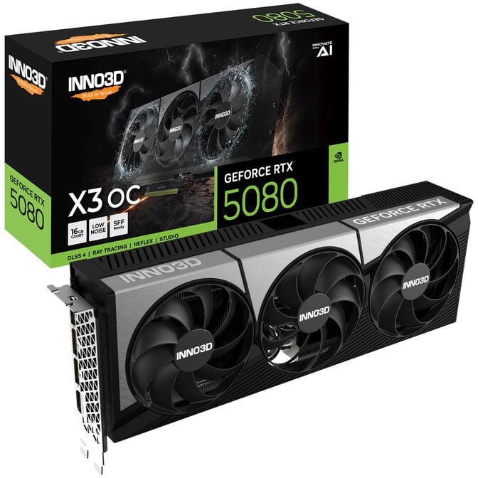 INNO3D GeForce RTX 5080 X3 OC, 16384 MB GDDR7 image number 0
