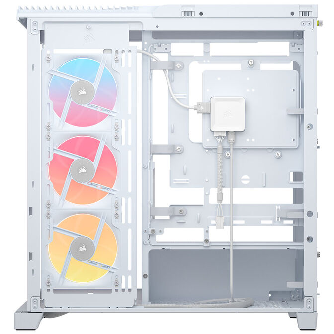 Corsair FRAME 4500X LX-R RGB PC Case, Mid Tower, E-ATX, Tempered Glass - White image number 8