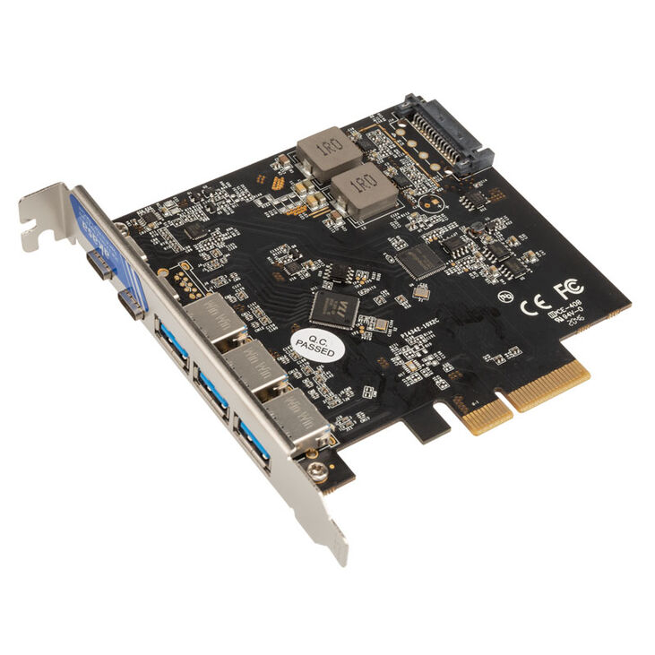 Akasa Adapterkarte, 2x USB 3.1 Typ C, 3x USB 3.1 Typ A, 10GBps image number 0