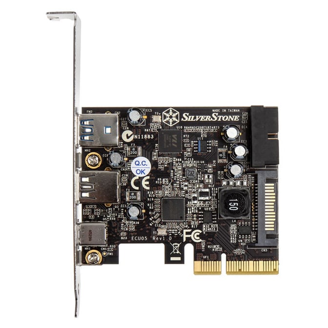 SilverStone SST-ECU05, 1x USB3.1 Typ-C + 2x USB3.0 + 2x intern USB3.0 - PCIe image number 1