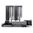 Jonsbo CB80 CPU cooler, dual-tower, 2 x 120mm, PWM, RGB - black image number null