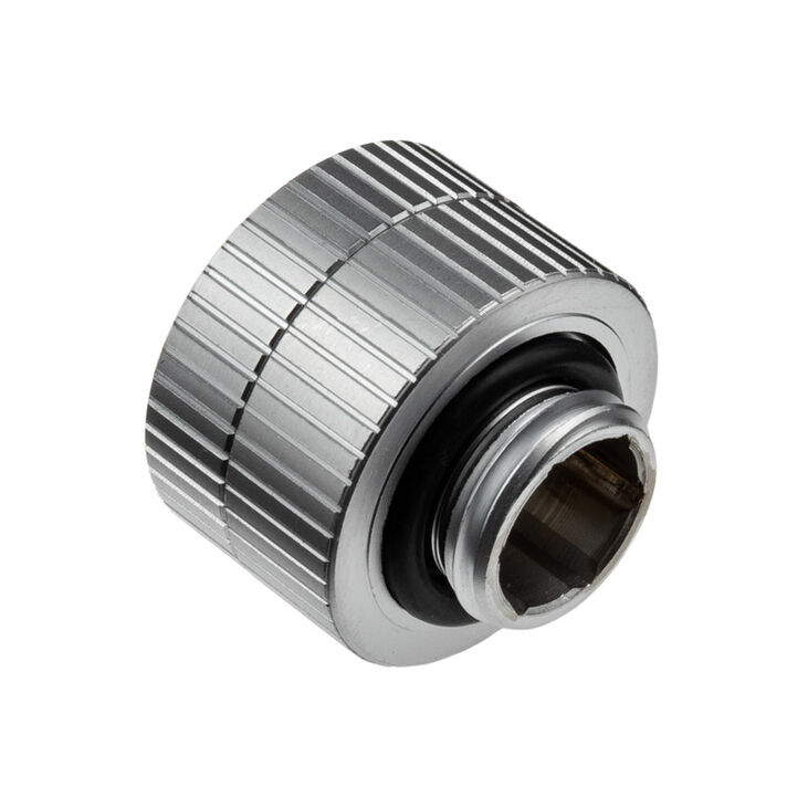 EK Water Blocks EK-Quantum Torque G1/4 Inch Extension Straight Fitting M/F 14 - Rotatable, Satin Titanium image number 1