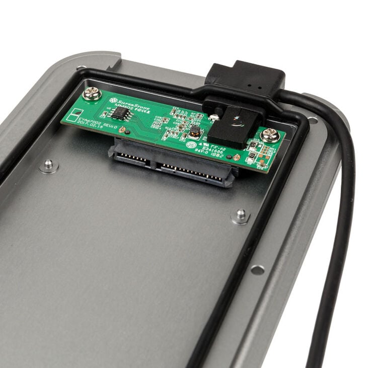 SilverStone SST-MMS02C, external hard drive enclosure - silver image number 4