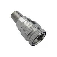 Koolance QD3 Schnellverschluss female, mit Gewinde, G1/4 Zoll - silber