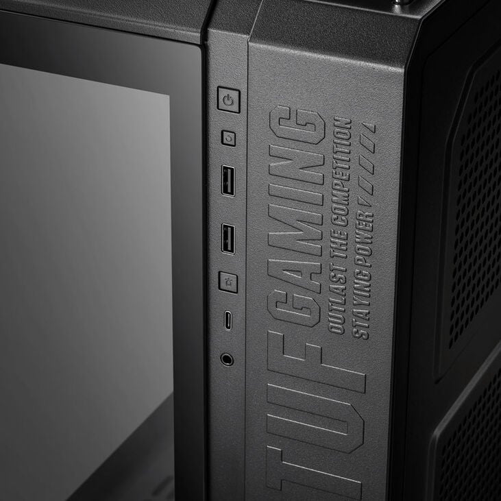 ASUS TUF Gaming GT502 Plus TG Case - black image number 3