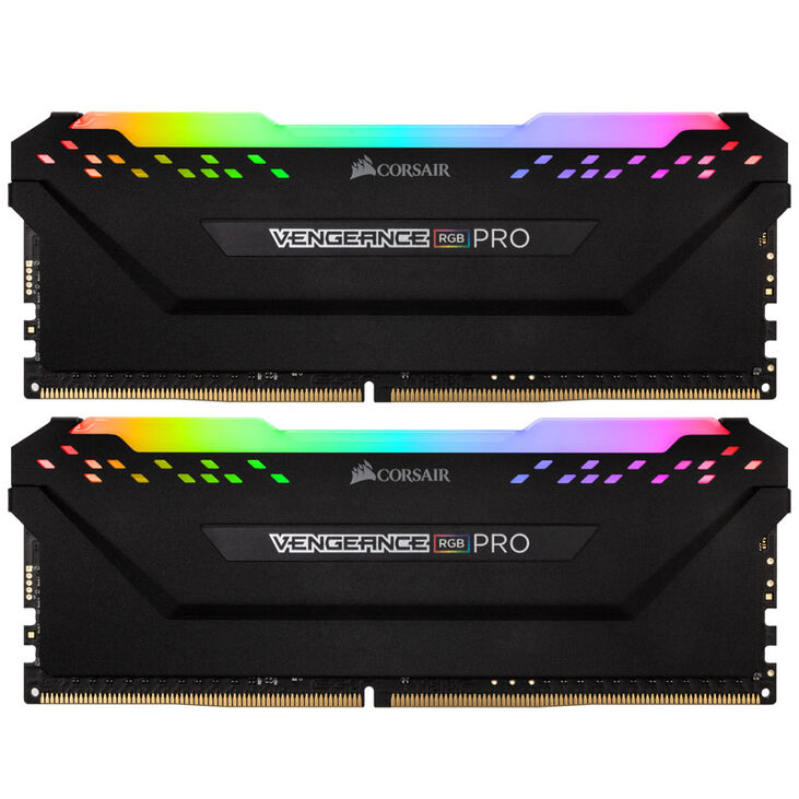 Corsair Vengeance RGB Pro DDR4-3600 RAM, CL18, XMP - 16 GB Dual-Kit, black image number 1