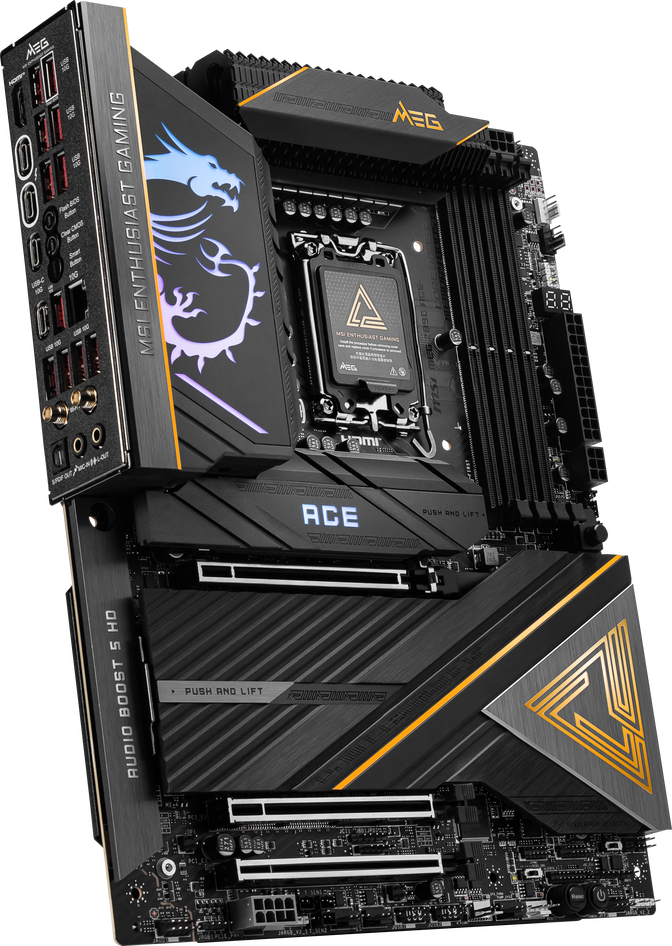MSI MEG Z890 ACE motherboard, socket LGA 1851, Intel Z890, ATX, DDR5 image number 7