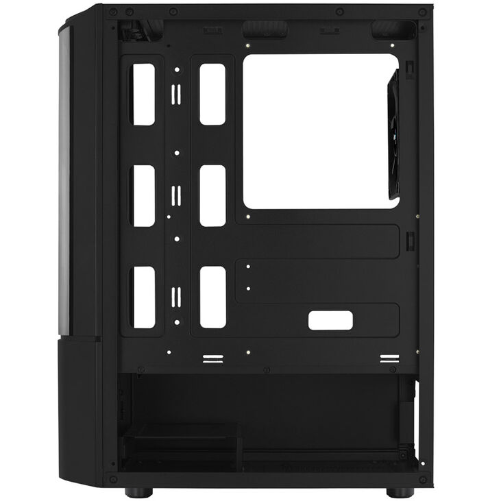 Aerocool Quantum v1 Mid Tower, Tempered Glass - Black image number 6