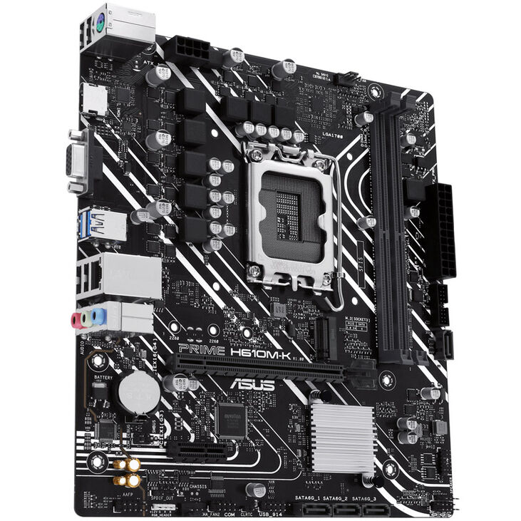 ASUS Prime H610M-K, Intel H610 motherboard, LGA1700 socket, DDR5 image number 4