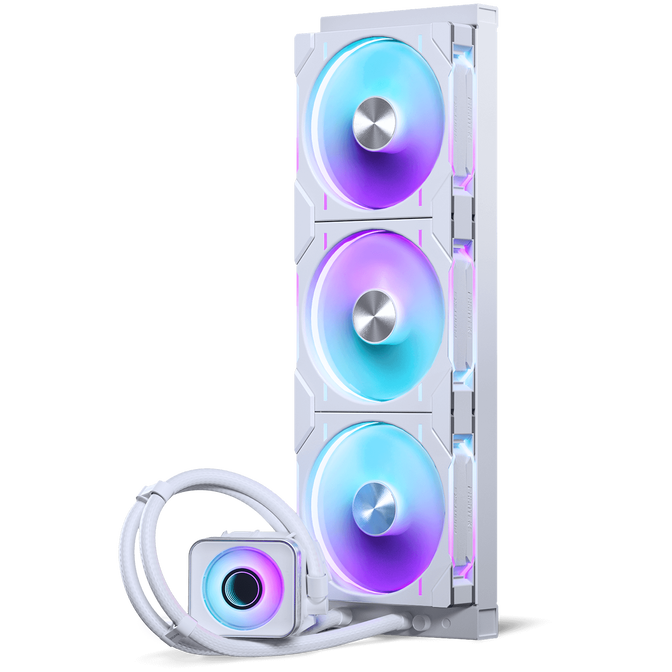 HAVN HS 420 VGPU PC Case + PHANTEKS Glacier One 420D30 X2 DRGB AiO Water Cooling - 420mm, white image number 10