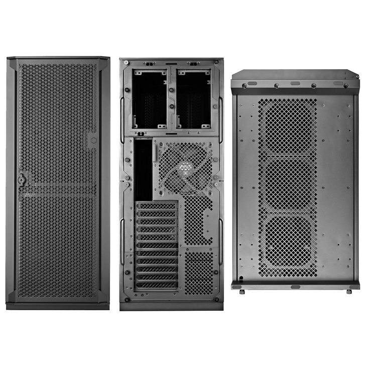SilverStone ALTA D1 Server-Gehäuse, Big-Tower, SSI-EEB - schwarz image number 1