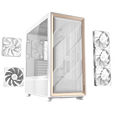 Antec Flux PC Case, Mid Tower, E-ATX, Tempered Glass &ndash; white image number null