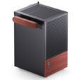 Jonsbo T6 PC Geh&auml;use, Mini-Tower, Mini-ITX, Tempered Glass, Holz - schwarz image number null
