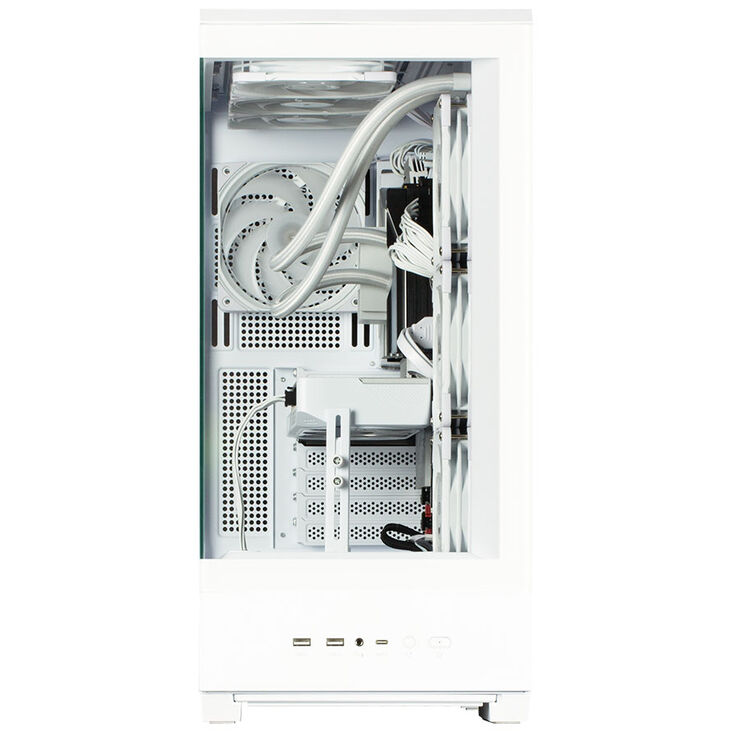 Zalman P50 DS PC-Gehäuse, Midi-Tower, ATX, RGB, Tempered Glass - weiß image number 5