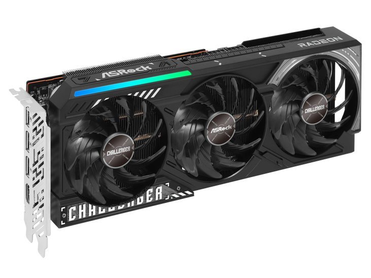 ASrock Radeon RX 9070 Challenger graphics card, 16384 MB GDDR6 image number 1