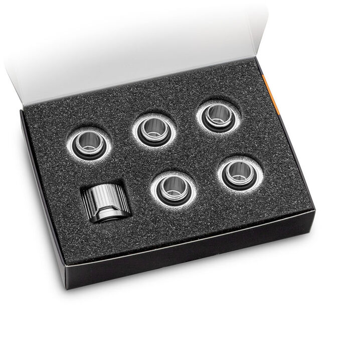 EK Water Blocks EK-Quantum Torque STC 10/16 - 6er-Pack, silber image number 1