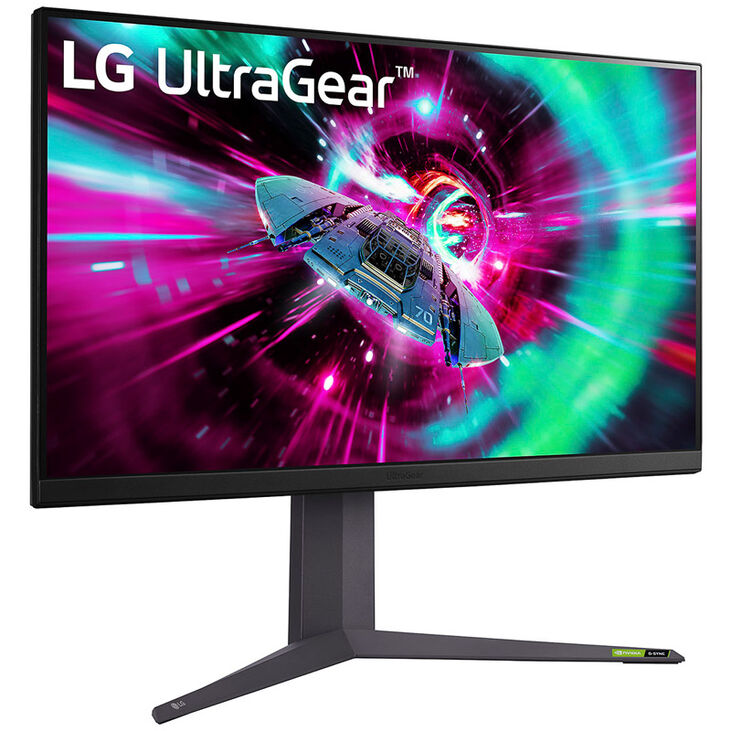 LG UltraGear 32GR93U-B, 31.5 inch Gaming Monitor, 144 Hz, IPS, G-SYNC Compatible image number 0