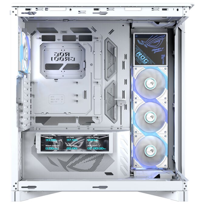 ASUS ROG Cronox GR801 PC-Geh&auml;use, Big-Tower, E-ATX, ARGB, Tempered Glass - wei&szlig; image number 6