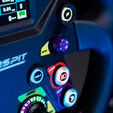 CONSPIT 310 APEX Steering Wheel, ARGB, 2.99&rdquo; Display, Dual Paddles - Black, 310mm image number null