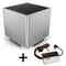 Streacom DB4 Fanless Cube-Geh&auml;use + ZeroFlex 240 Netzteil - silber