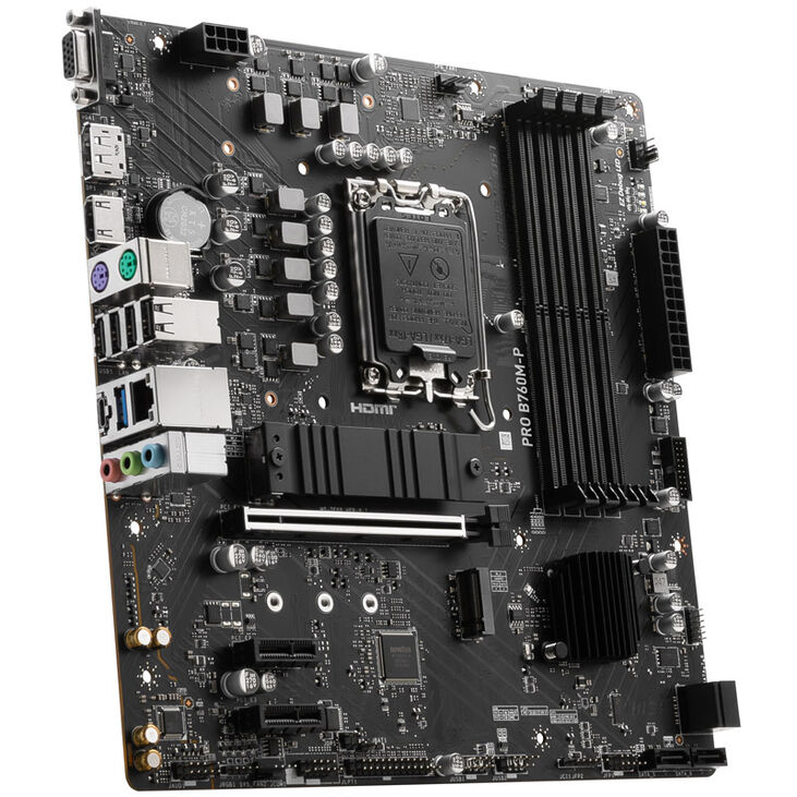 MSI Pro B760M-P, Socket LGA 1700, Intel B760M, Micro-ATX - DDR5 image number 1