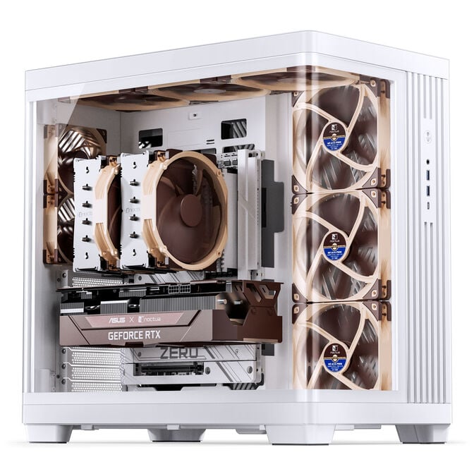 Jonsbo TK-4 Case, Midi Tower, ATX, Tempered Glass - White image number 6