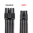 CableMod C-Series Pro ModMesh Kabelset, 2x 12V-2x6-Kabel, StealthSense, für Corsair Type 5 RMx Shift PSUs - schwarz, 65cm image number null