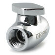 XSPC G1/4 Ball Valve - Brass, Silver-Chrome image number null
