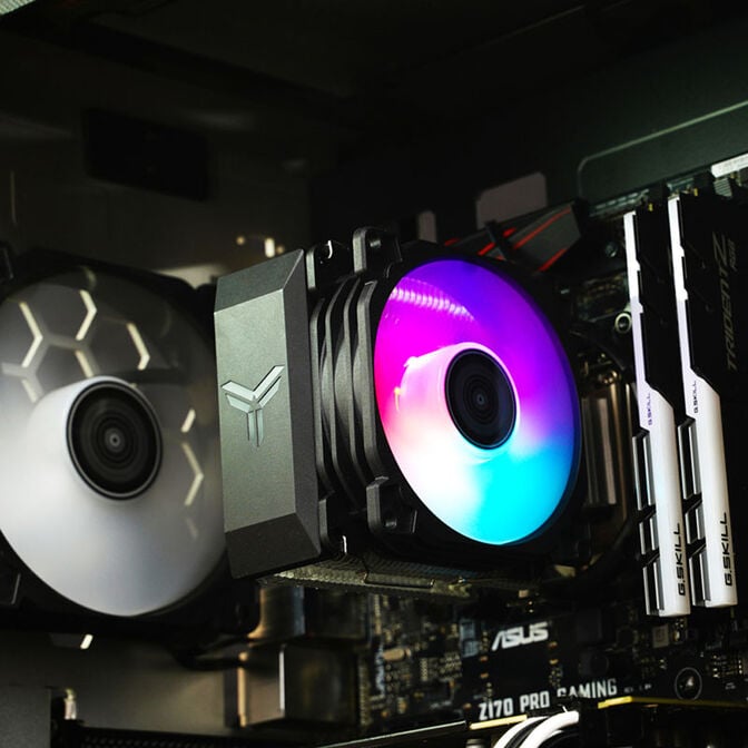 Jonsbo CR-1200E CPU cooler, RGB - 92mm image number 7