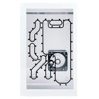 Stealkey Customs Lian Li O11D Mini Front MK2 D5 Distroplate - Acrylic - white