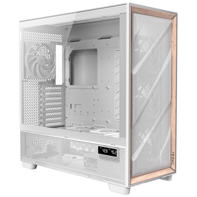 Antec Flux Pro PC Case, full tower, E-ATX, tempered glass &ndash; white image number 9