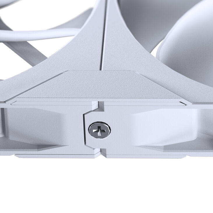PHANTEKS M25 Gen2 PWM D-RGB Fan, 3-Pack - Reverse Blade, 120mm, White image number 10