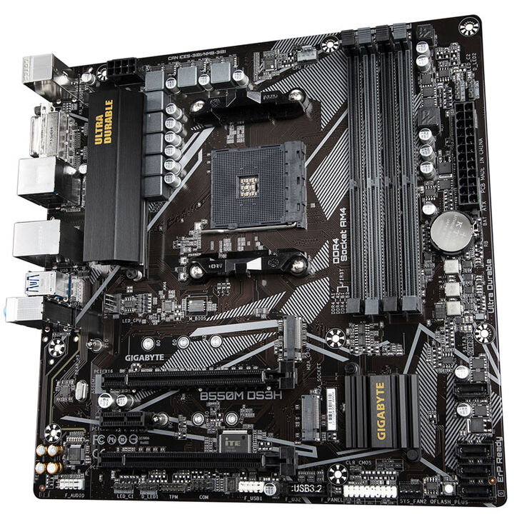 GIGABYTE B550M DS3H, Socket AM4, AMD B550M, Micro-ATX - DDR4 image number 4
