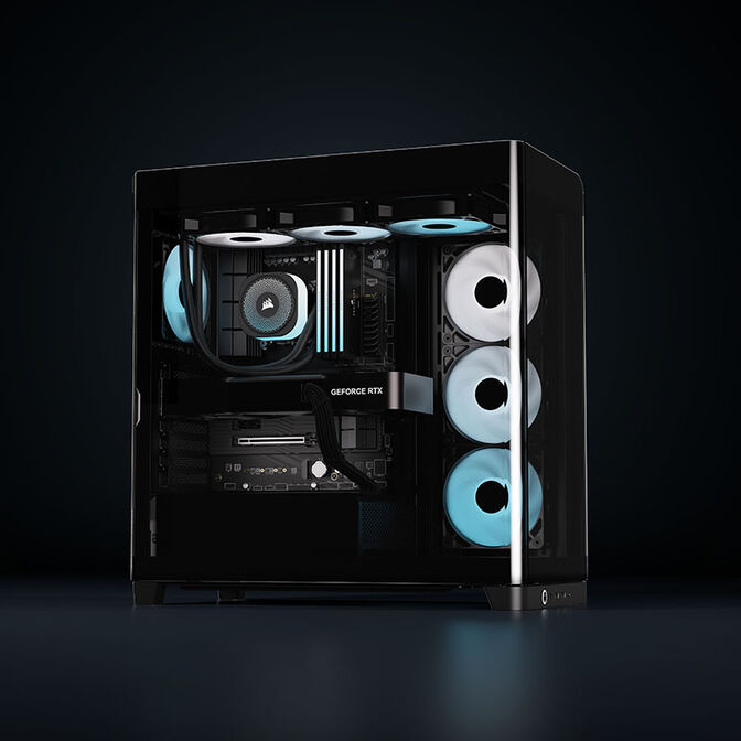 Corsair FRAME 4500X RS-R ARGB PC Case, Mid Tower, E-ATX, Tempered Glass - Black image number 16