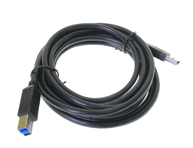 InLine USB 3.0 Kabel, A auf B, schwarz - 3m image number 1