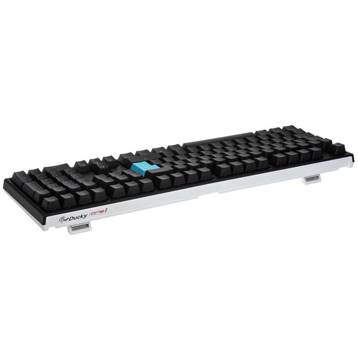 Ducky One 2 Backlit PBT Gaming Keyboard, MX Silver, White LED - Black image number 2