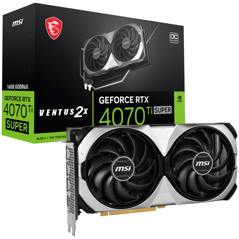 MSI GeForce RTX 4070 Ti Super Ventus 2X OC 16G 16384 MB GDDR6X