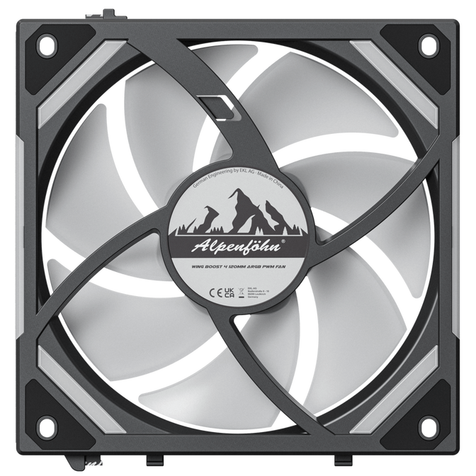 Alpenf&ouml;hn WingBoost 4 PWM Fan, RGB - 120mm, black image number 5