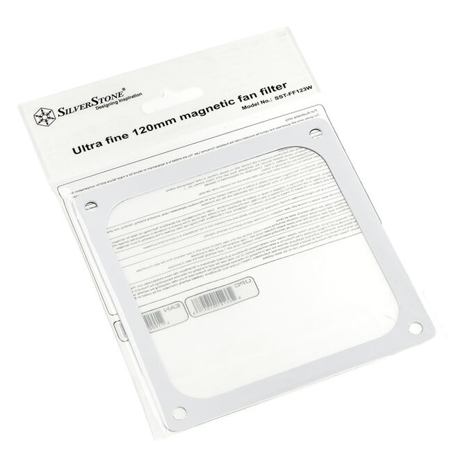 SilverStone SST-FF123W magnetischer Staubfilter, wei&szlig; - 120mm image number 2